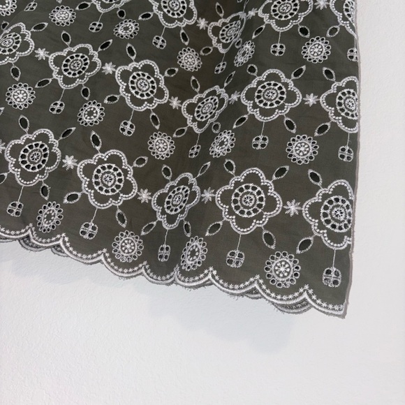 Talbots Embroidered Puff Sleeve Shift Dress - Picture 5 of 13